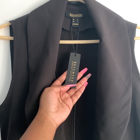 Black waterfall vest - Picture 2 of 2